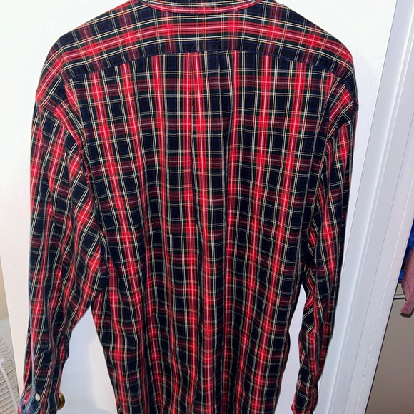 Men’s Ralph Lauren Red, Blue, And Green Large Polo Button Down Dress Shirt - Picture 3 of 3